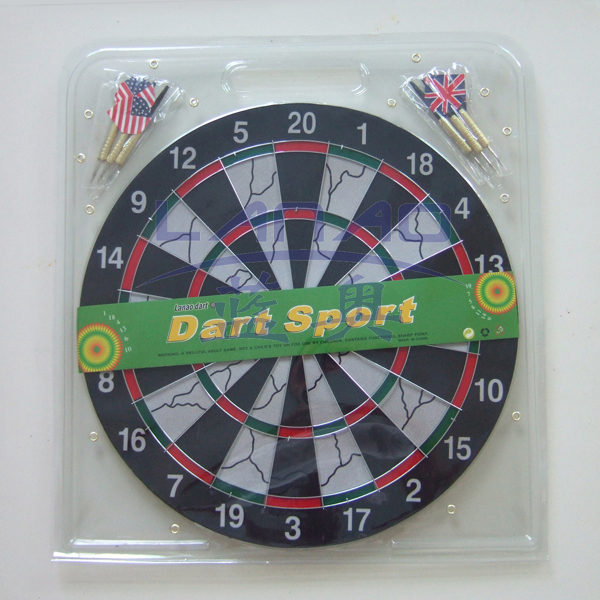 40.8cm flocked dartboard(1/2