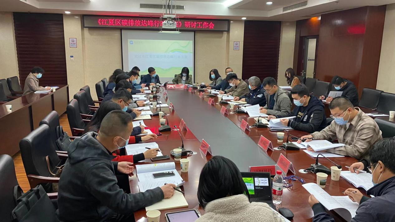 国信咨询顺利完成《武汉市江夏区碳排放达峰行动方案》项目的汇报和研讨工作