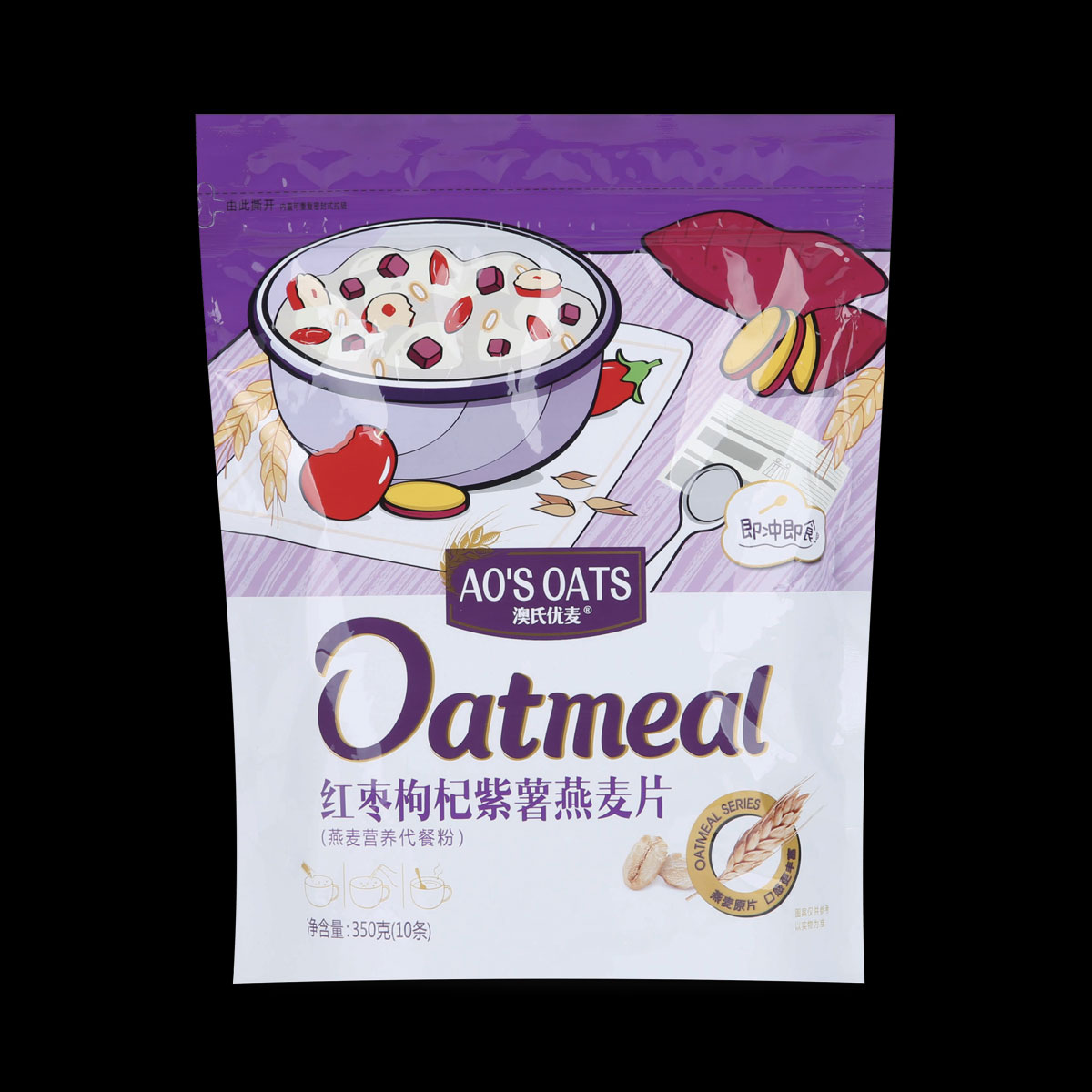 紅棗枸杞紫薯燕麥片
