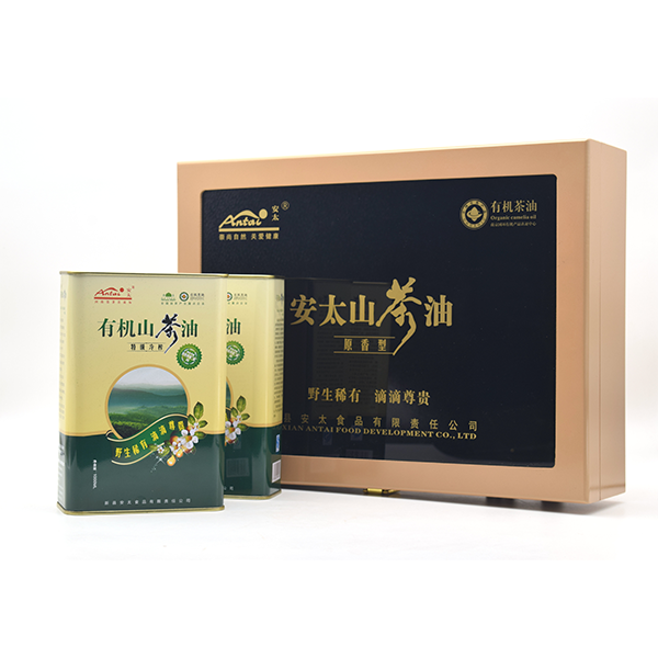 安太有機山茶油1L×2禮盒裝